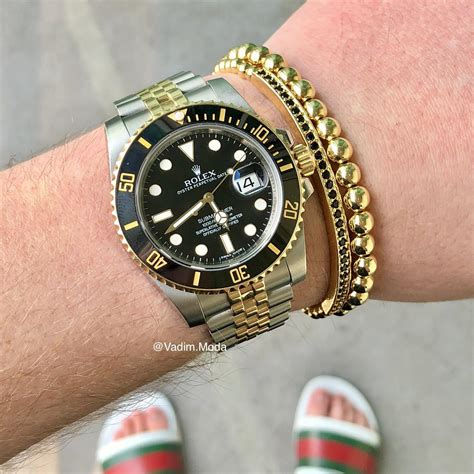 rolex submariner two tone black face jubilee bracelet|Rolex jubilee bracelet replacement cost.